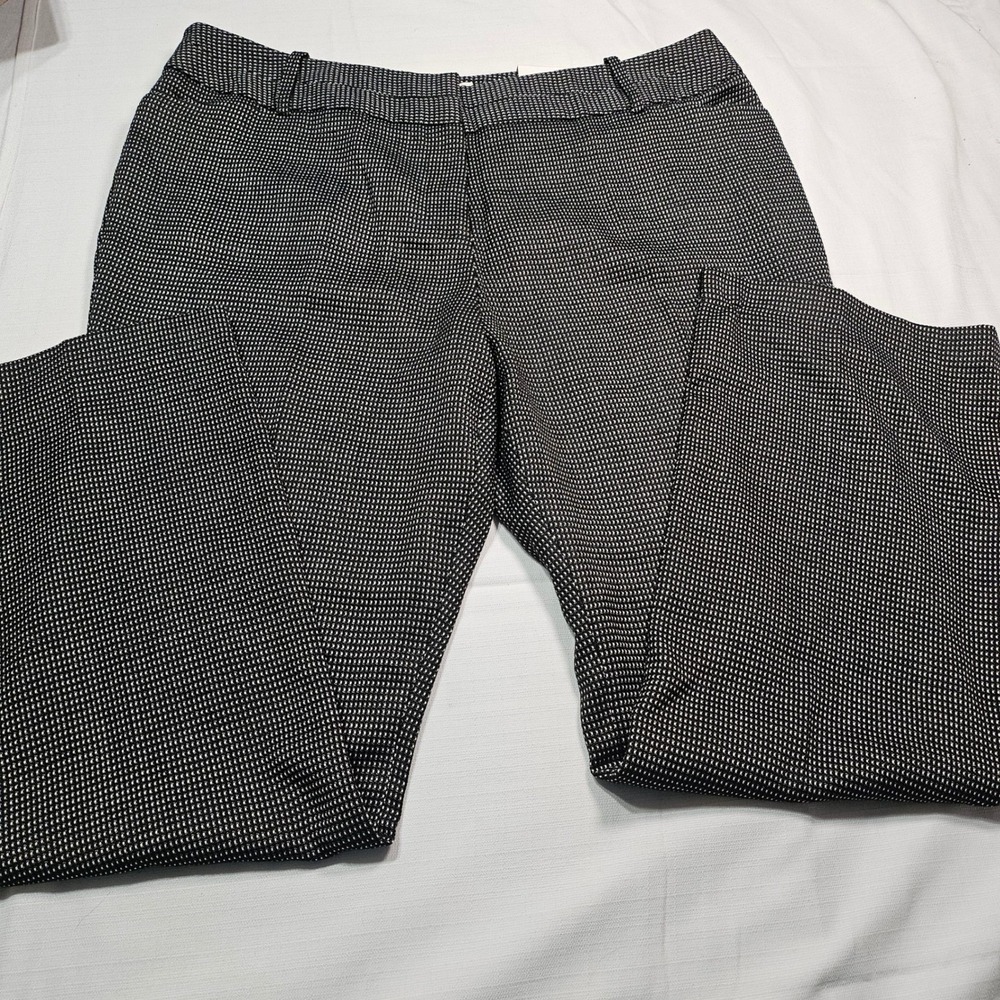 Cato Curvy Shape Enhancing Pants Black‎ White Dot Print Size Womens 18W 40x30